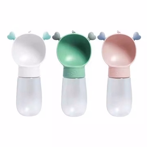 Dog outdoor drinking cup green
