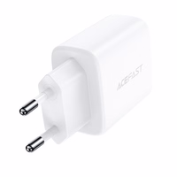 Acefast sieninis įkroviklis USB Type C / USB 20W, PPS, PD, QC 3.0, AFC, FCP baltas (A25 baltas)