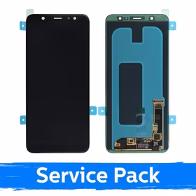 Ekranas skirtas Samsung A605 2018 A6+ juodas (Service Pack)