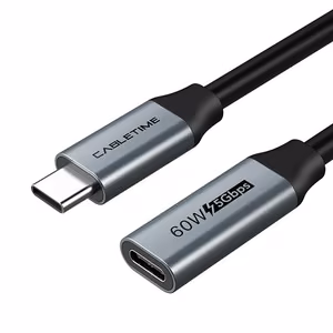 Удлинитель USB 3.0 Type-C (M) - USB Type-C (F), 5Gbps, 60W, 4K/60Hz, 0.5м