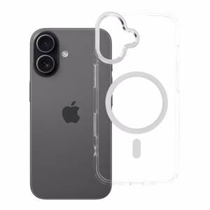 Case for iPhone 17 Frame Clear Hybrid Mag Cover compatible with MagSafe transparent