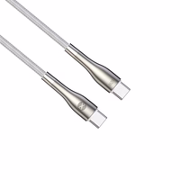 "Forever Sleek" kabelis USB-C - USB-C 1,0 m 60W baltas