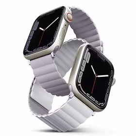 Uniq Revix dirželis Apple Watch 1/2/3/4/5/6/7/8/SE/SE2/Ultra 42/44/45/49mm - alyvinė-baltas