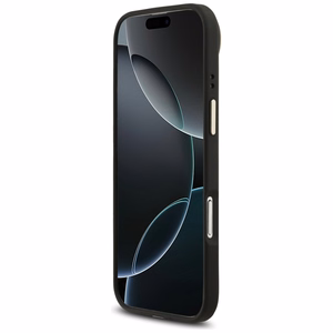 Guess Peony Hot Stamp MagSafe dėklas telefonui iPhone Air – juodas