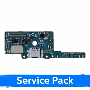 Charging Port Compatible With Samsung T725 Tab S5e with Flex / Plata (Service Pack)