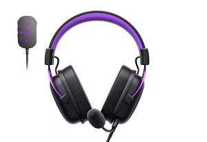 Havit H2002C+U - žaidimų ausinės (juodos ir violetinės)