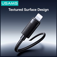 Laidas USAMS U94 12W Lightning į USB-A 1m juodas