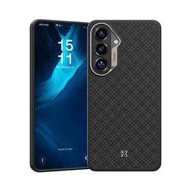 Benks Magnetic Armor Pro Armor Grid Kevlar Case Metal Frame 600D (H048) for Samsung Galaxy S26 black