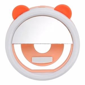 Lampa LED Ring do selfie na telefon RK12 pomarańcz miś