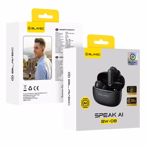 Blavec Bluetooth TWS наушники BW-08 Speak AI с живым переводом (BW08SA-B) чёрные