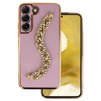 Dėklas telefonui Samsung Galaxy S22 dizainas 4 rožinis