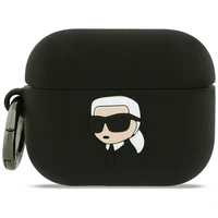 Karl Lagerfeld Silicone Karl Head 3D Case for AirPods Pro 3 - Black