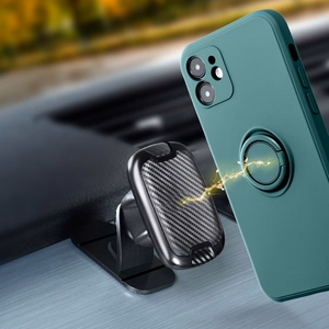 Silikoninis „Ring“ dėklas, skirtas „iPhone 17 Pro Max / 18 Pro Max“ – žalias