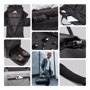 Wozinsky Premium Suit kelioninis krepšys su skyriumi šlapiems daiktams (45L) - juodas