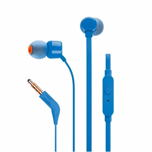 Wire earphones Jack 3,5 mm JBL T110 blue