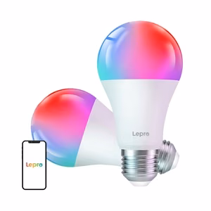 LEPRO B2-2 E27 Wi-Fi LED Bulb, 1100 lm, 2-pack