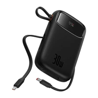 Išorinė baterija Baseus QPow 2 10000mAh 30W 2xUSB-C (juoda)