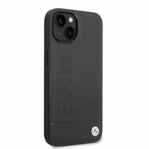 Dėklas BMW BMHMP14SSLLBK iPhone 14 6.1 "juodas / juoda kietas dėklas Parašo Logotipo Atspaudas Magnetinis
