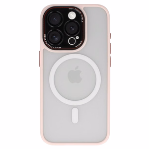 LK Magsafe dėklas telefonui Iphone 15 Plus šviesiai rožinis