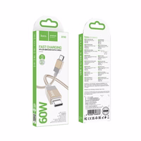 Kabelis USB C į USB C Hoco 3A 60W 1 m X110 auksinis