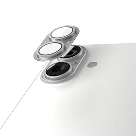Etteri full camera lens guard for iPhone 17 silver