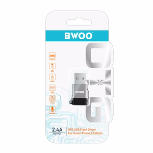 BWOO adapteris USB-C - USB pilkas OTG BZ-38