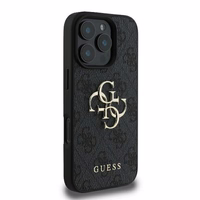 Guess 4G Didelio Logotipo dėklas iPhone 16 Pro Max - juoda