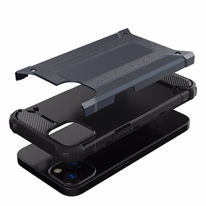 Hibridinis šarvų dėklas tvirtas apsauginis dangtelis iPhone 13 auksinis