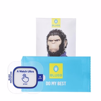 5D Mr. Monkey Apsauginis stiklas - Apple Watch Ultra / Ultra 2 / Ultra 3 juodas (Strong HD)