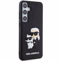 Karl Lagerfeld dėklas for Samsung Galaxy S24 Plus KLHCS24M3DRKCNK juodas HC 3D RUBBER KC NFT