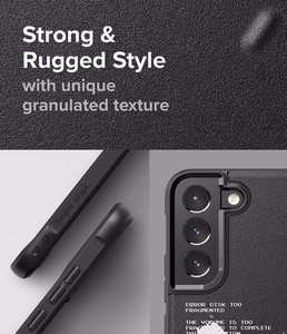 Ringke Onyx Design patvarus TPU dėklas Samsung Galaxy S22 + (S22 Plus) juodas (Grafiti)