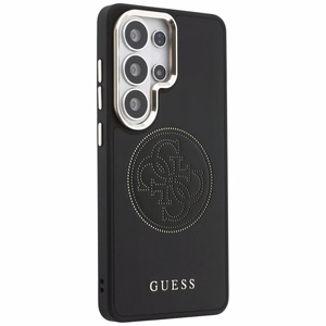 Guess dėklas Perforated Logo MagSafe skirtas Samsung Galaxy S26 Ultra juodas