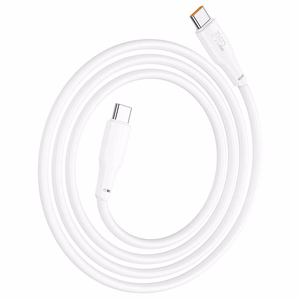 Kabelis USB C į USB C Hoco 3A 100W 1 m X93 baltas