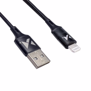 USB laidas Wozinsky WUC-L2R raudonas Lightning 200cm