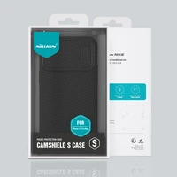 Nillkin CamShield S dėklas iPhone 14 Pro Max šarvuotas dangtelis kameros apsauga juodas