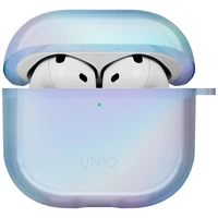 Uniq Iridescia dėklas AirPods 4 Hang Case - holo mėlyna