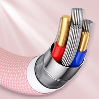 USB Kabelis Joyroom "S-1030M13" rožinis "Lightning" 100cm