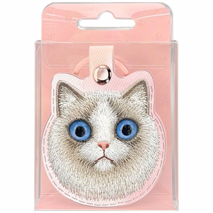 Nimmy New Big Eyed Pet 2.0 didžiaakės katės formos sekiklio dėklas – rožinis