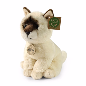 Rappa Soft Collection ekologiškas tikroviškas pliušinis žaislas – sėdinti Ragdoll katė, 23 cm