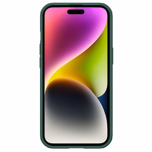 Nillkin CamShield Pro magnetinis dėklas telefonui iPhone 15 Plus su kameros apsauga - žalias