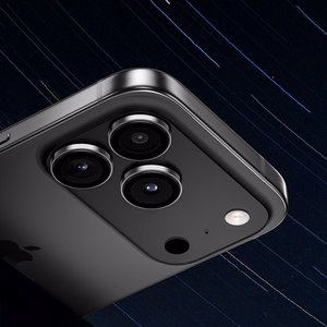 Benks Grūdintas stiklas DR Sapphire Objektyvo apsauginis stiklas kamerai Iphone 17 Pro/17 Pro Max (lęšio 3 vnt.) juodas