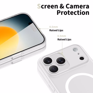 Tech-Protect MagSlim Magnetinis dėklas telefonui iPhone 17 Pro Max - matinė balta