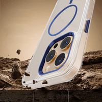 Skaidrus Thin Mag dėklas iPhone 17 Pro Max 6,9", mėlynas