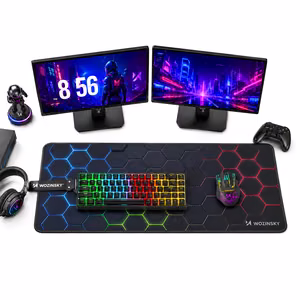 Wozinsky WPD-B800 игровой коврик для стола 800x300мм водонепроницаемый с узором - черный