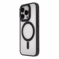 Satin Elegant Magnetinis dėklas iPhone 14 Pro 6,1" juodas