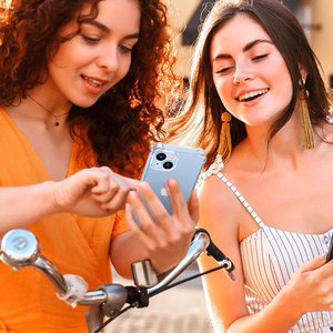 Ugreen Gel Bright Cushion apsauginis dėklas iPhone 14 Plus skaidrus