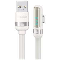 Laidas USAMS US-SJ651 66W USB-A/USB-C 1.2m baltas
