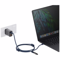 Laidas ENERGEA Lasso Lanyard virvutė telefonui USB-C - USB-C 1.5m 240W mėlynas