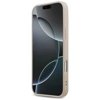 Odinis 4G trikampio logotipo Strass magnetinis dėklas telefonui iPhone 17 Pro Max - rožinis