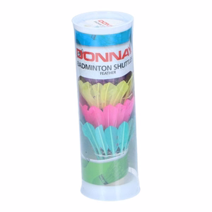 Donnay plunksniniai badmintono skrajukai, 5 vnt., įvairiaspalviai